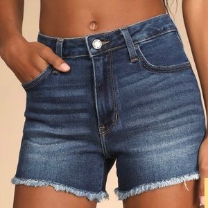 NWOT!LULUS HIGH WAIST DENIM SHORTS!*PAIR 2*